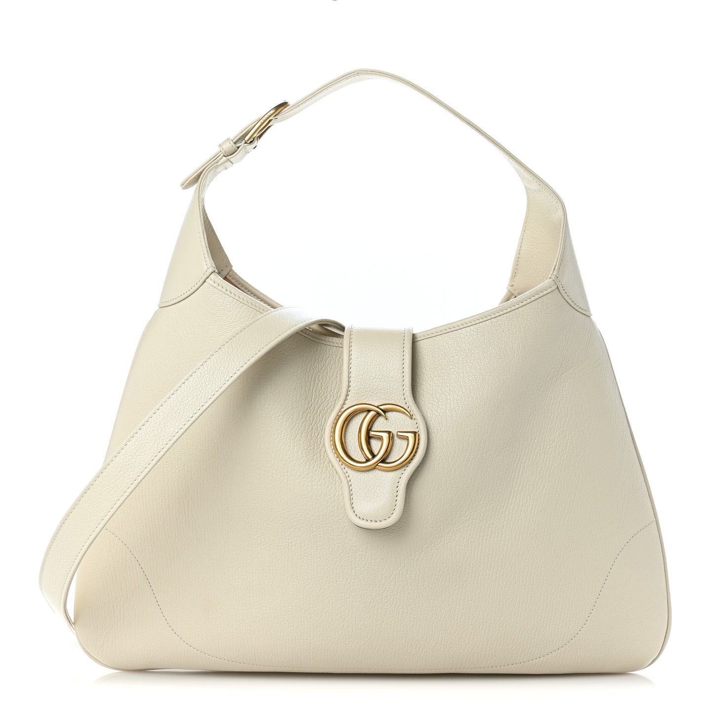 Goatskin Large Aphrodite Shoulder Bag Mystic White
