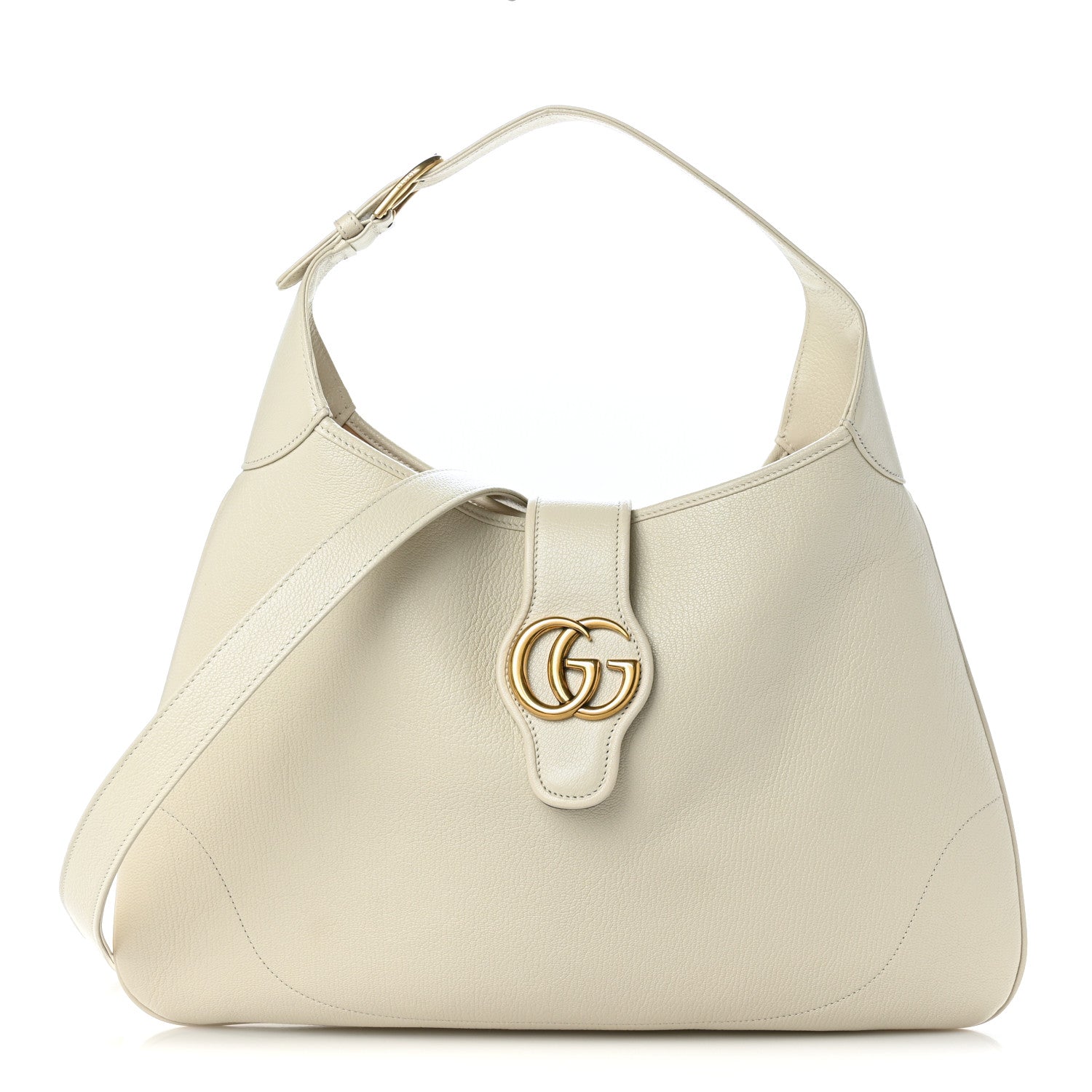 Gucci Goatskin Large Aphrodite Shoulder Bag Mystic White 1 of 8