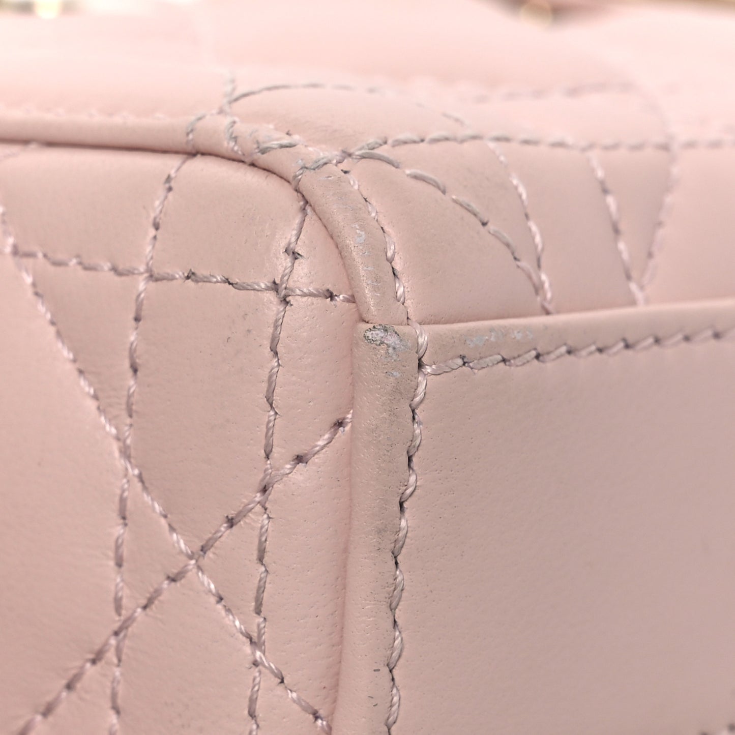 Lambskin Cannage Micro Lady D-Joy Rose Poudre
