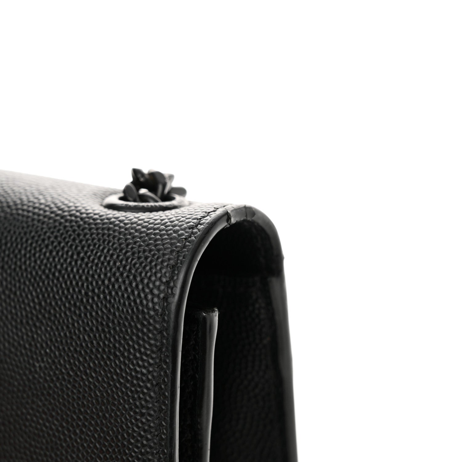 Saint Laurent Grain De Poudre Small Monogram Monochrome Kate Satchel Black 20 of 22