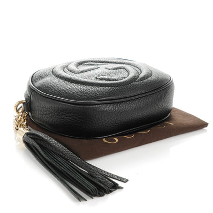 Gucci Pebbled Calfskin Mini Soho Chain Bag Black 4 of 7