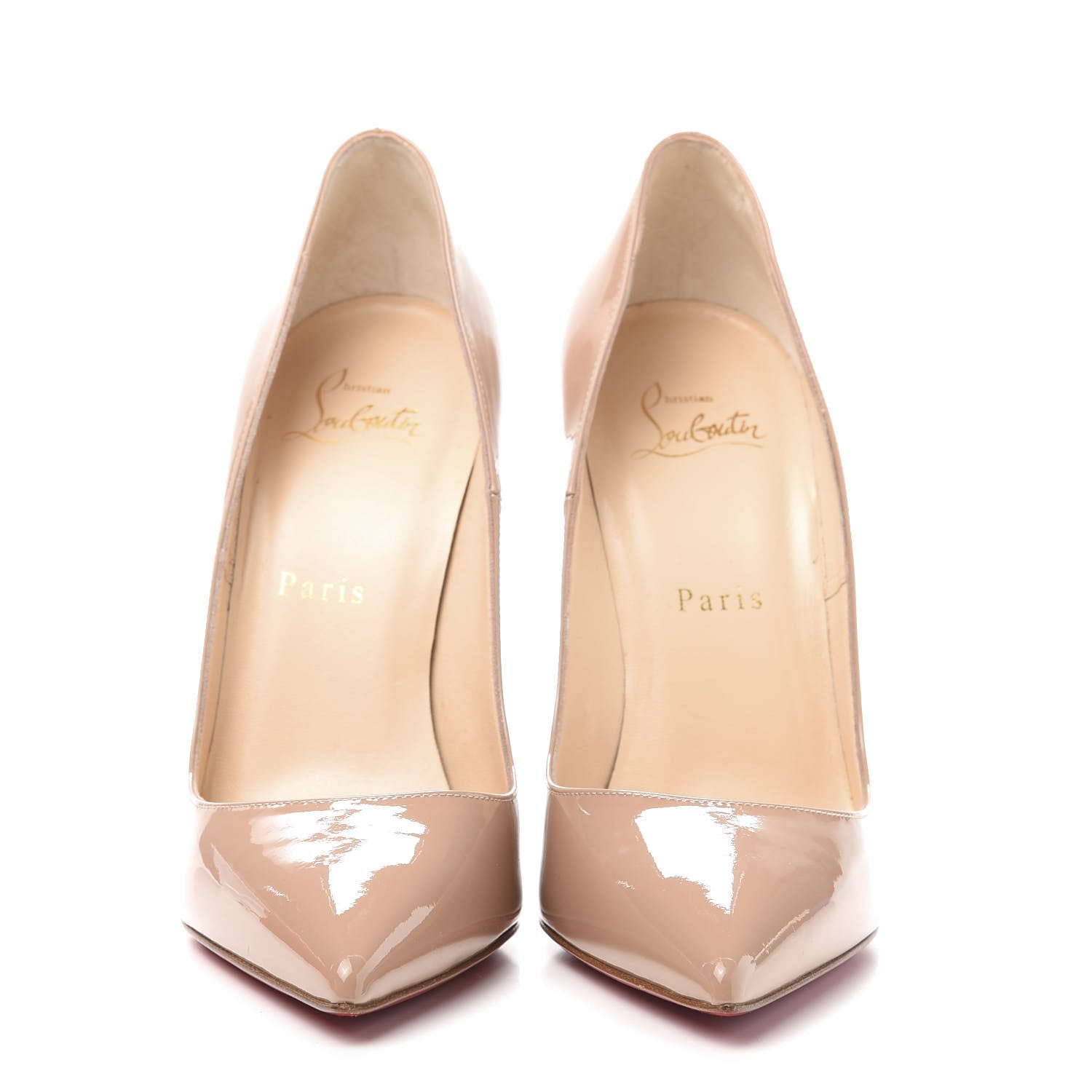 Christian Louboutin Patent So Kate 120 Pumps 38 Nude 2 of 7