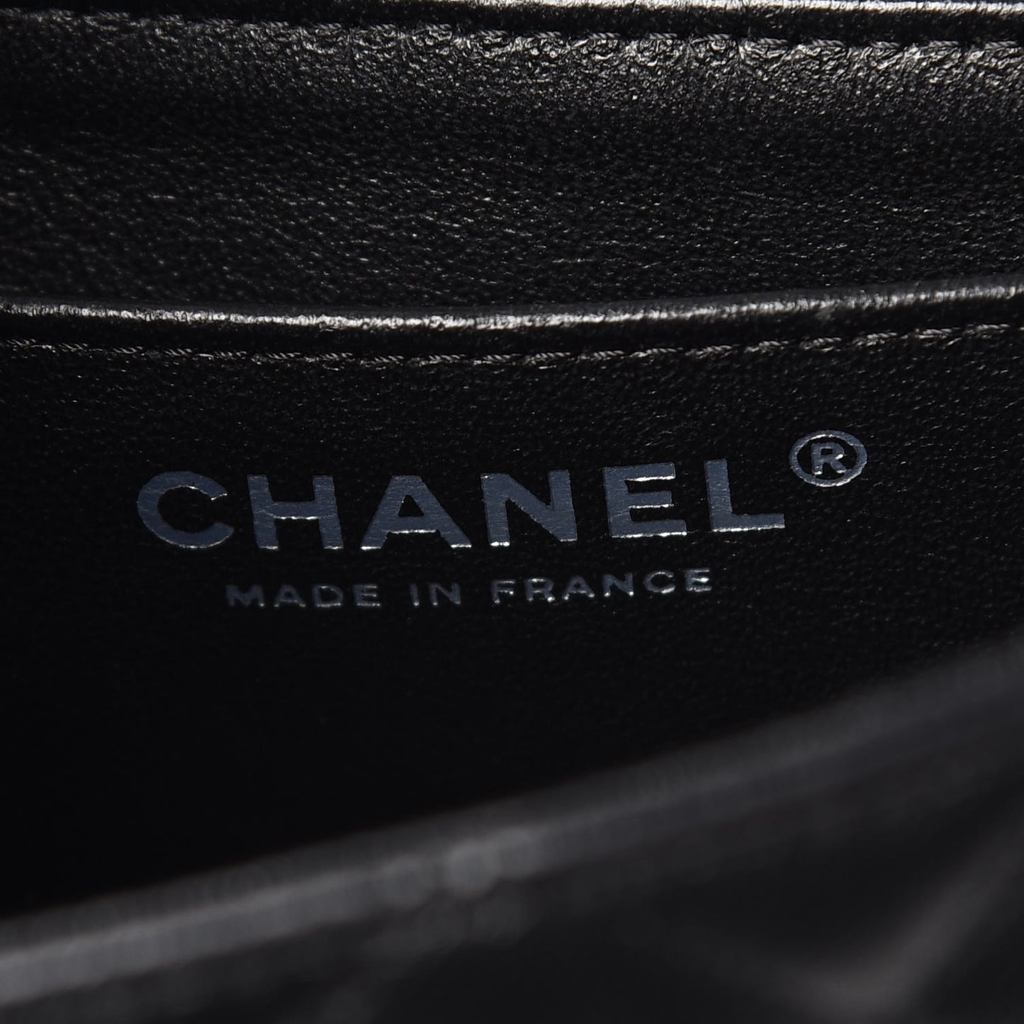 Lambskin Quilted Mini Rectangular Flap Black