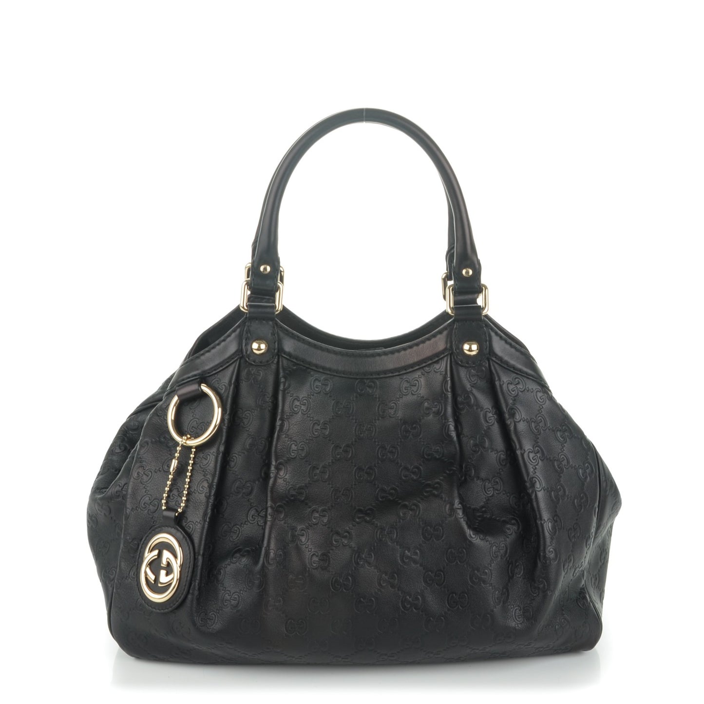 Guccissima Medium Sukey Tote Black
