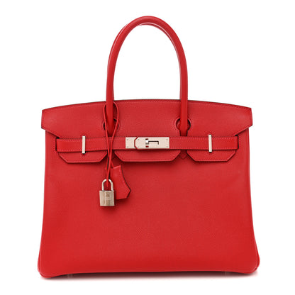 Hermes Epsom Birkin 30 Rouge Casaque 1 of 15