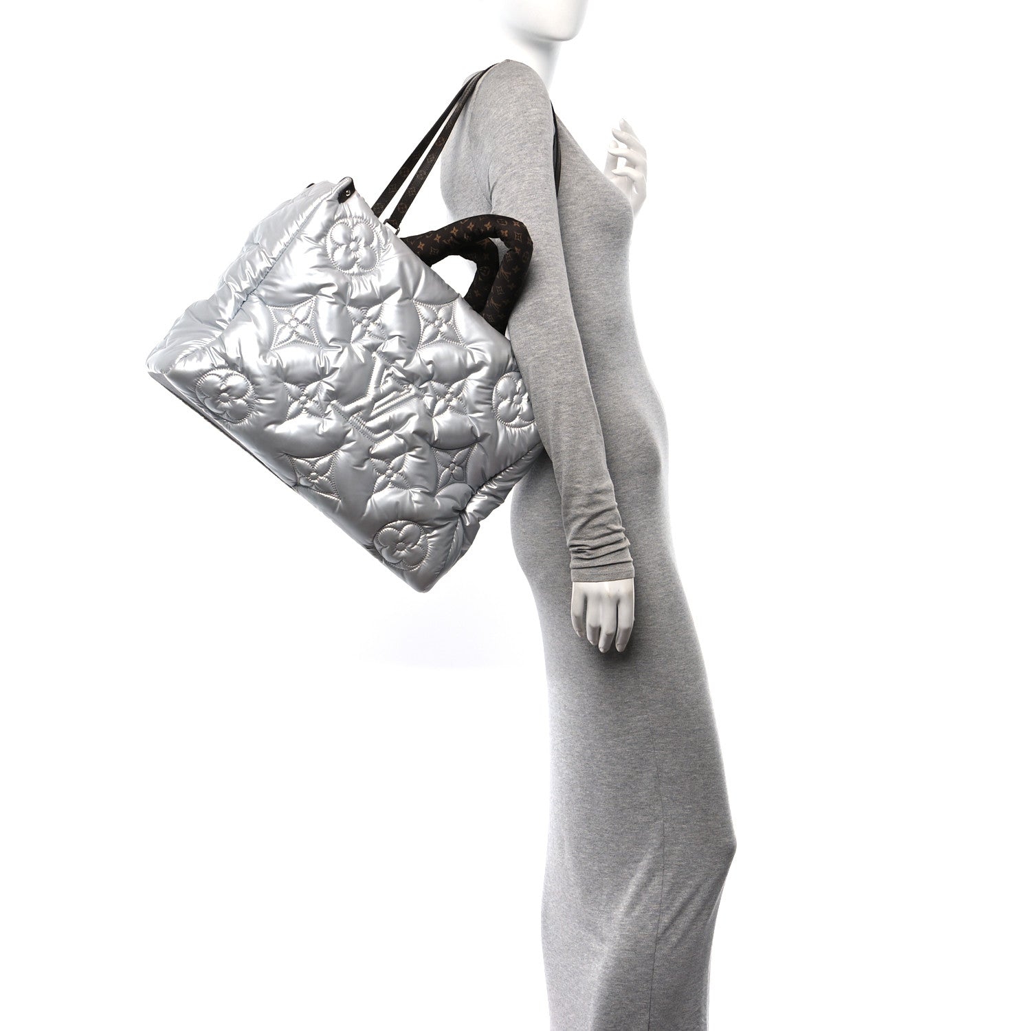 Louis Vuitton Econyl Monogram Pillow Giant Onthego GM Silver 2 of 10