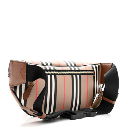 Burberry E-Canvas Icon Stripe Sonny Bum Bag Archive Beige 3 of 9