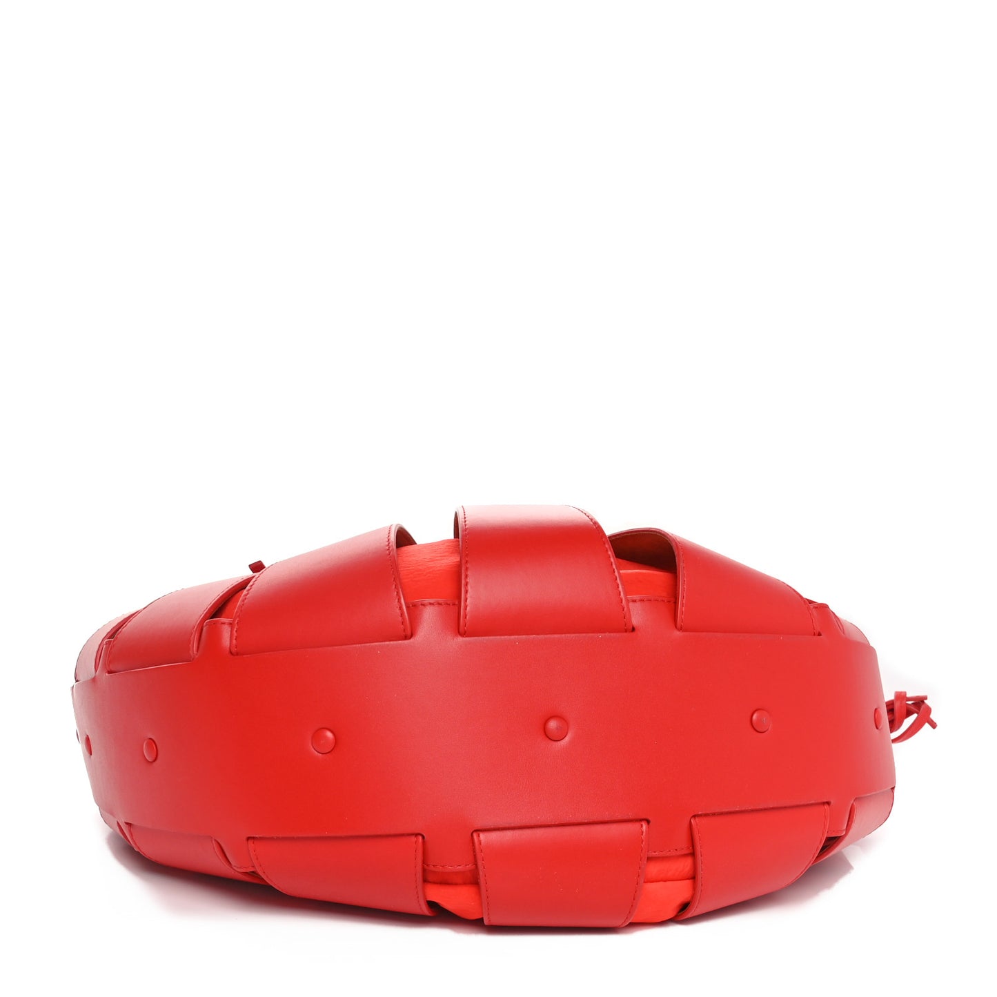 French Calfskin Shell Bag Chili Tomato