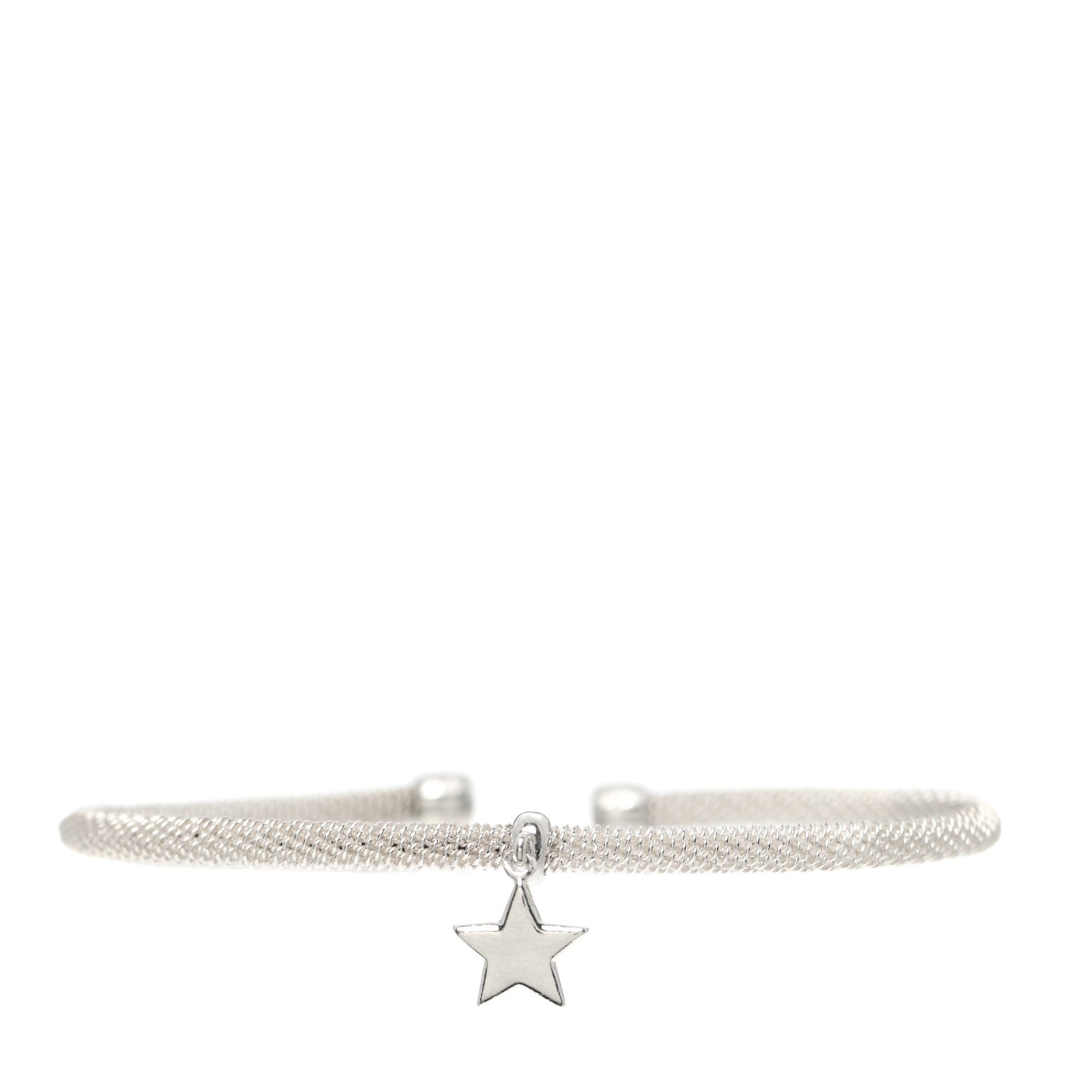 Tiffany Sterling Silver Somerset Star Charm Cuff Bracelet 1 of 3