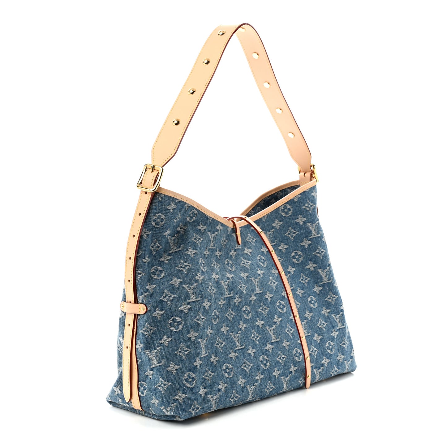 Monogram Denim CarryAll MM Blue