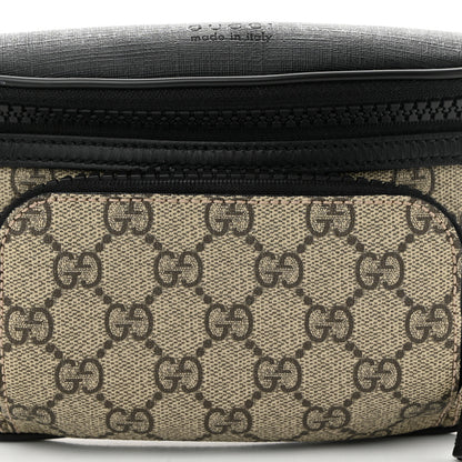 Gucci GG Supreme Monogram Belt Bag Black 8 of 10