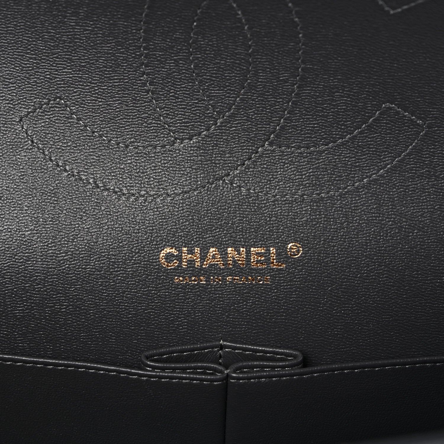 Chanel Caviar Quilted Jumbo Double Flap Dark Grey 6 of 10