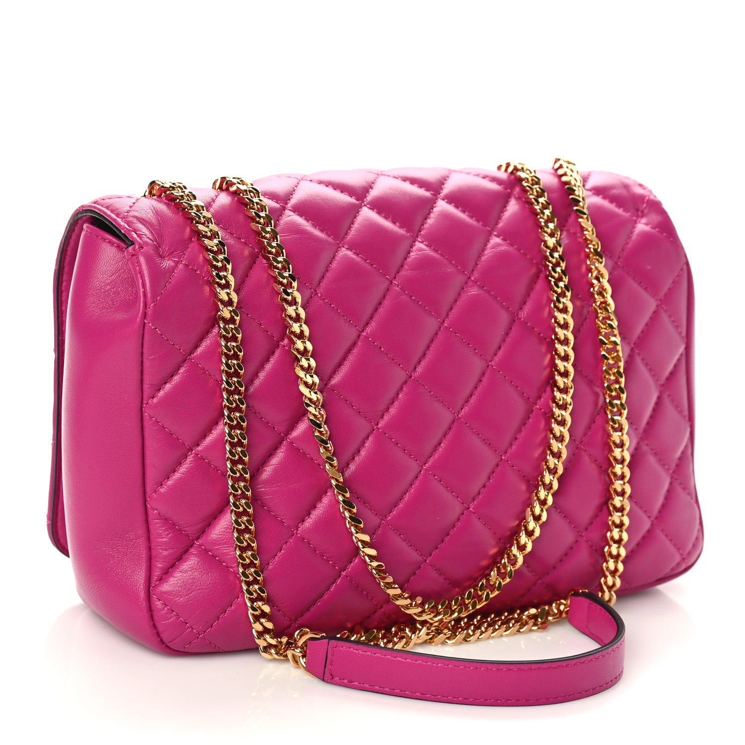 Versace Nappa Quilted Medusa Chain Crossbody Pink 2 of 8