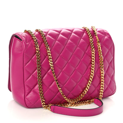 Versace Nappa Quilted Medusa Chain Crossbody Pink 2 of 8