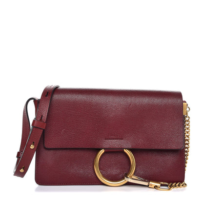 Chloe Goatskin Small Faye Shoulder Bag Sienna Red 1 of 8