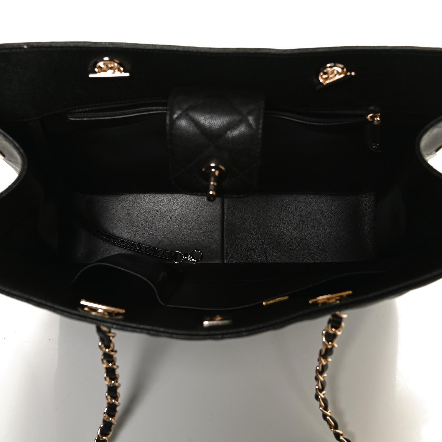 Chanel Caviar Quilted Large Shopping Tote Black 6 of 12