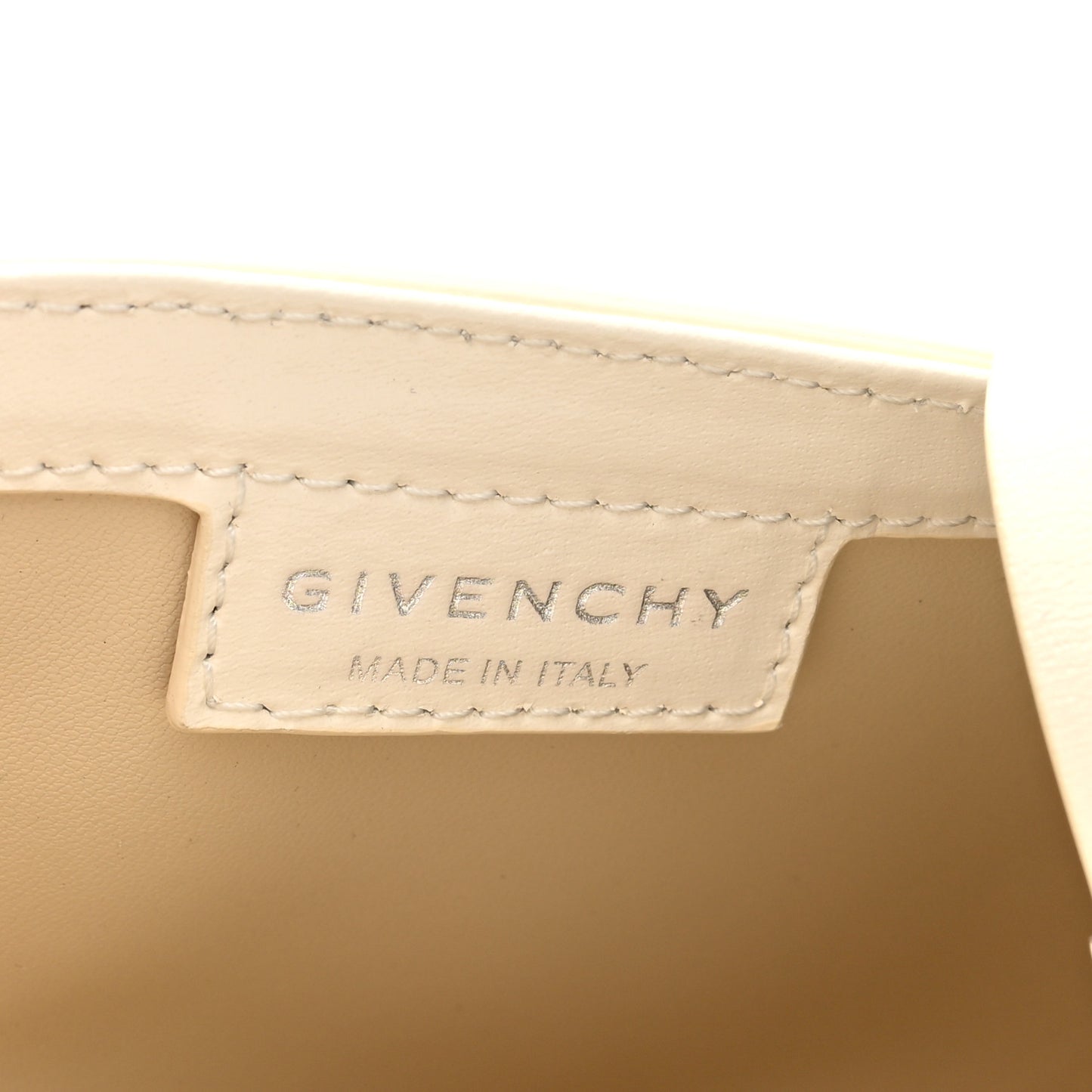 Box Calfskin Mini Cut Out Shoulder Bag Ivory