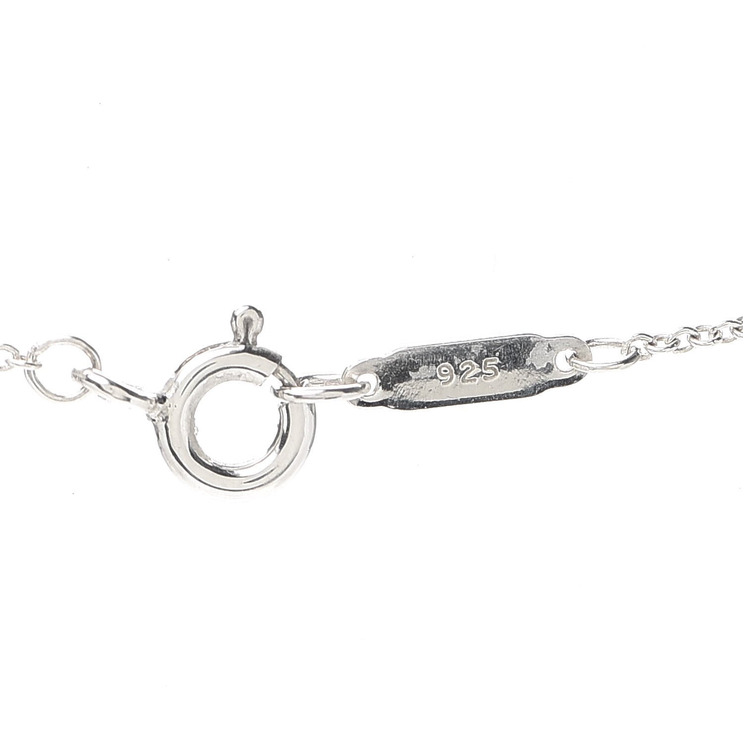 Tiffany Sterling Silver Heart Lock Pendant Necklace 4 of 6