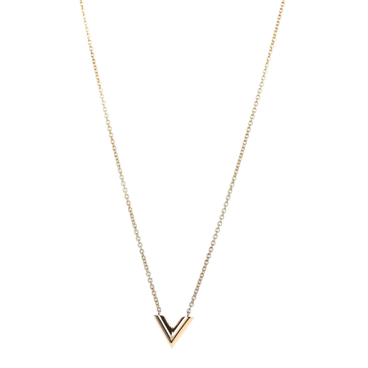 Essential V Necklace Gold