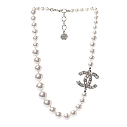 Chanel Pearl CC 100th Anniversary Necklace Light Gold 2 of 4