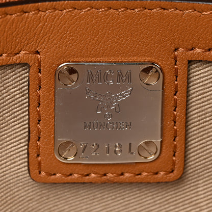 MCM Metallic Visetos Medium Millie Crossbody Bag Berlin Gold 11 of 27