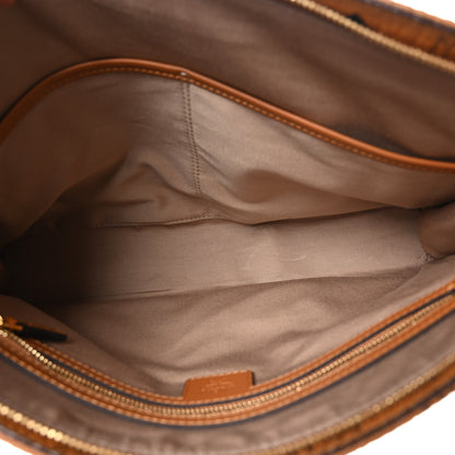 MCM Visetos Large Zip Pouch Cognac 5 of 10