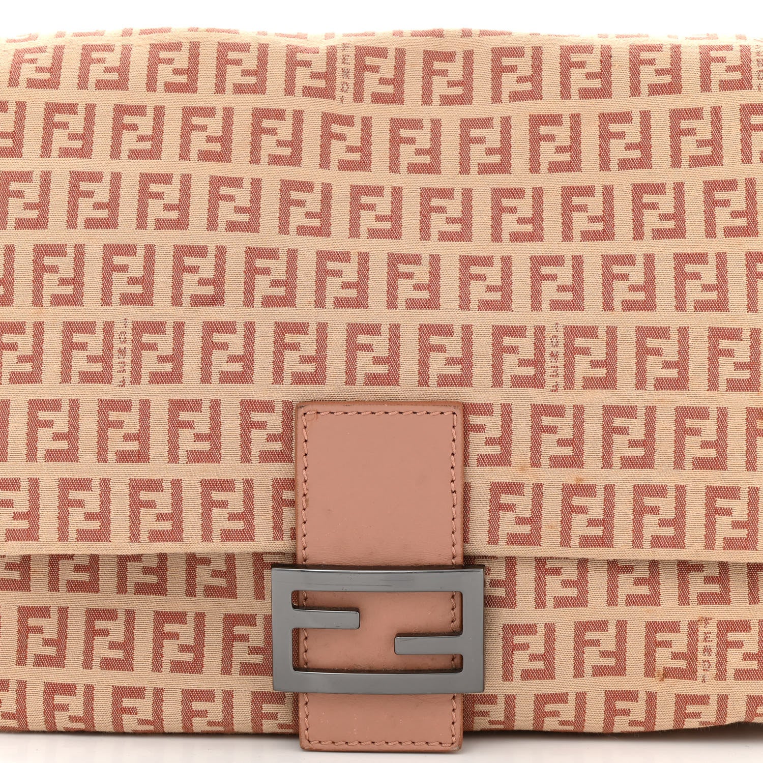 Fendi Zucchino Vitello Mama Baguette Beige Bruciato Bois de Rose 8 of 10