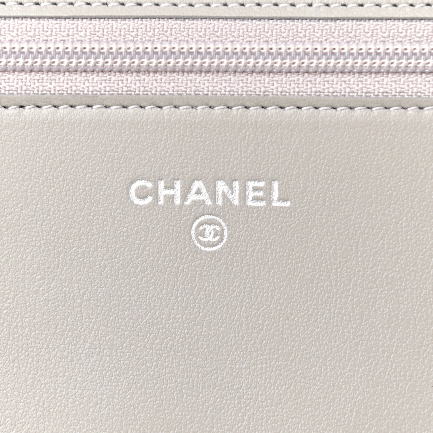 Chanel Caviar Quilted Boy Wallet On Chain WOC Grey 6 of 10
