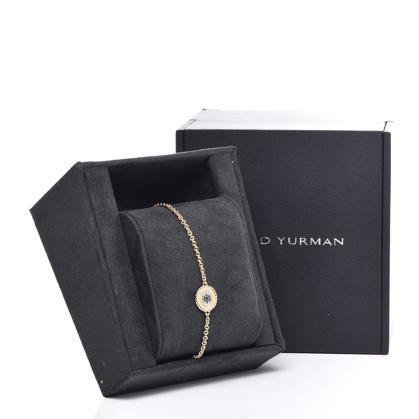 18K Yellow Gold Diamond Blue Sapphire Cable Collectibles Evil Eye Bracelet