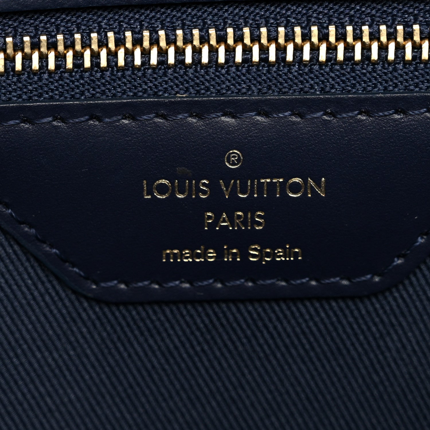 Louis Vuitton Monoglam Neverfull MM Blue 7 of 10