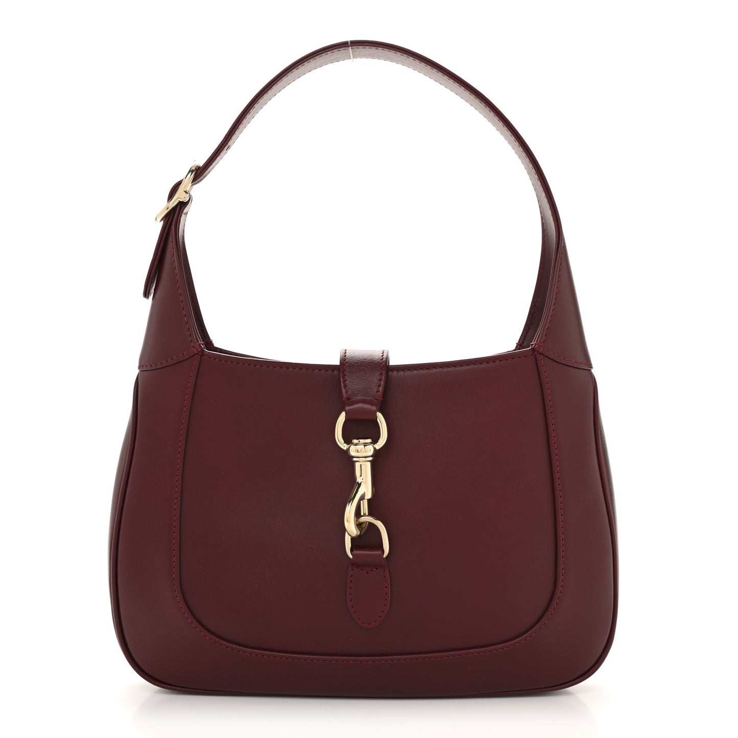 Calfskin Small Jackie Shoulder Bag Rosso Ancora