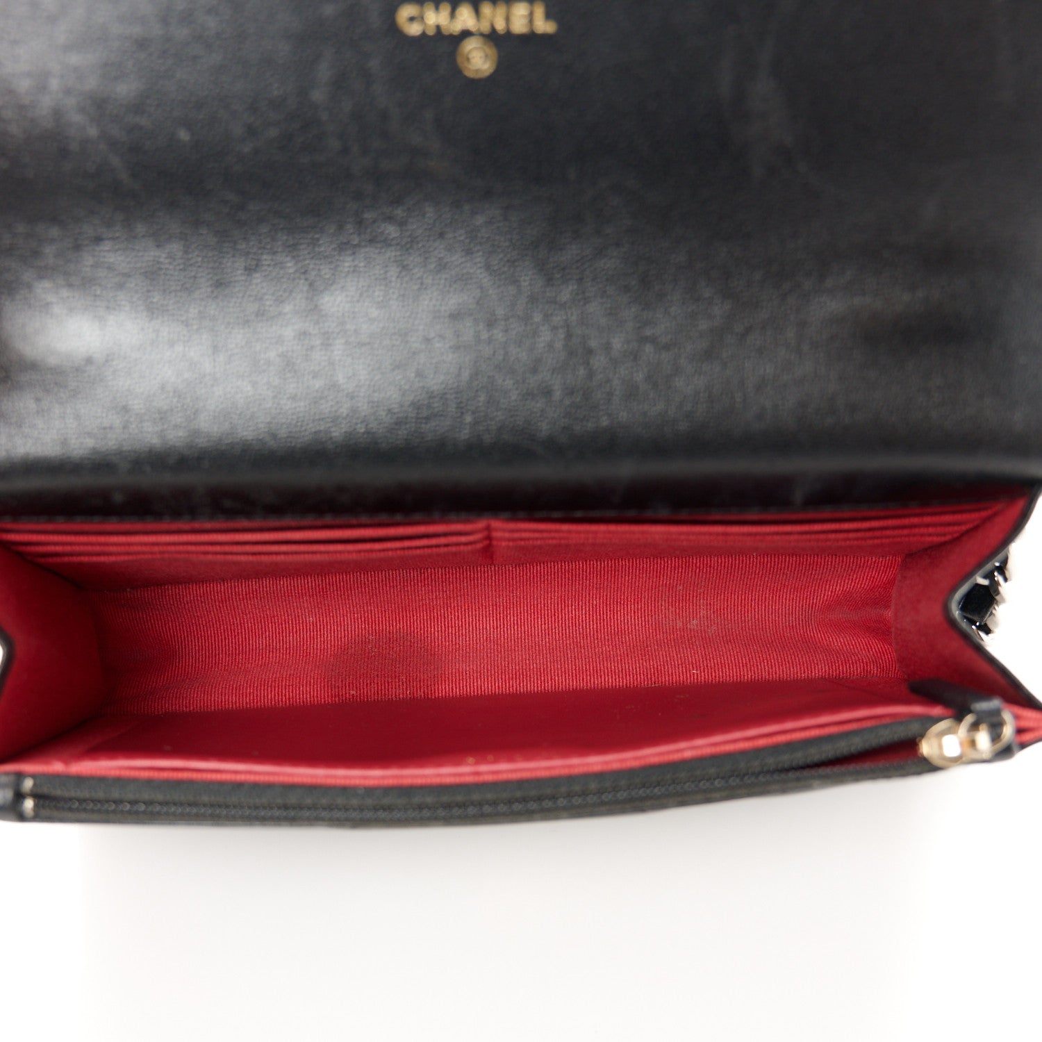 Chanel Lambskin Quilted Chanel 19 Wallet On Chain WOC Black 5 of 13
