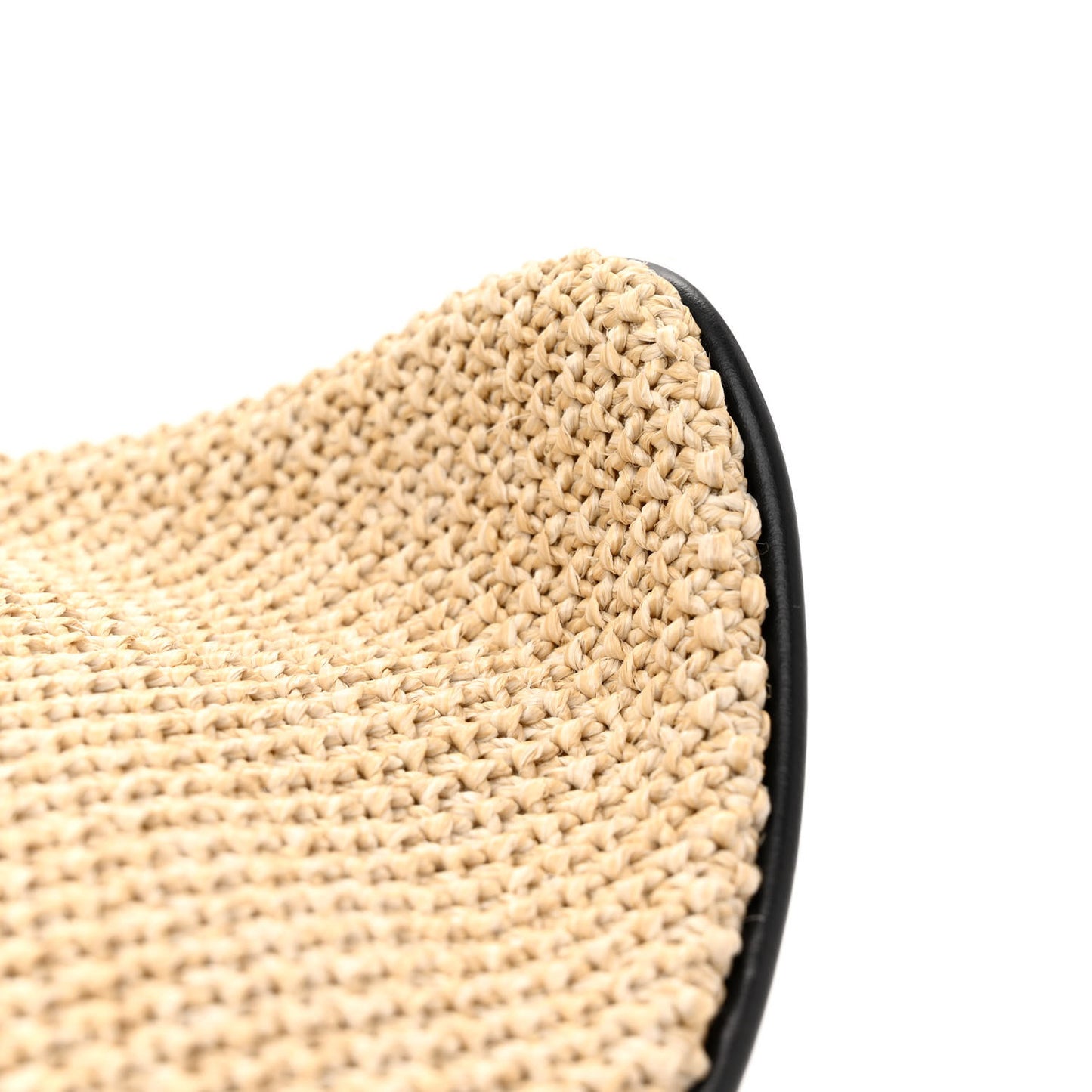 Raffia Saint Jacques Tote Black