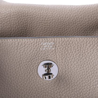 Hermes Taurillon Clemence Lindy 30 Gris Tourterelle 6 of 10