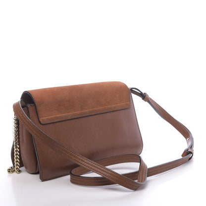 Chloe Suede Calfskin Small Faye Shoulder Bag Tobacco 3 of 14