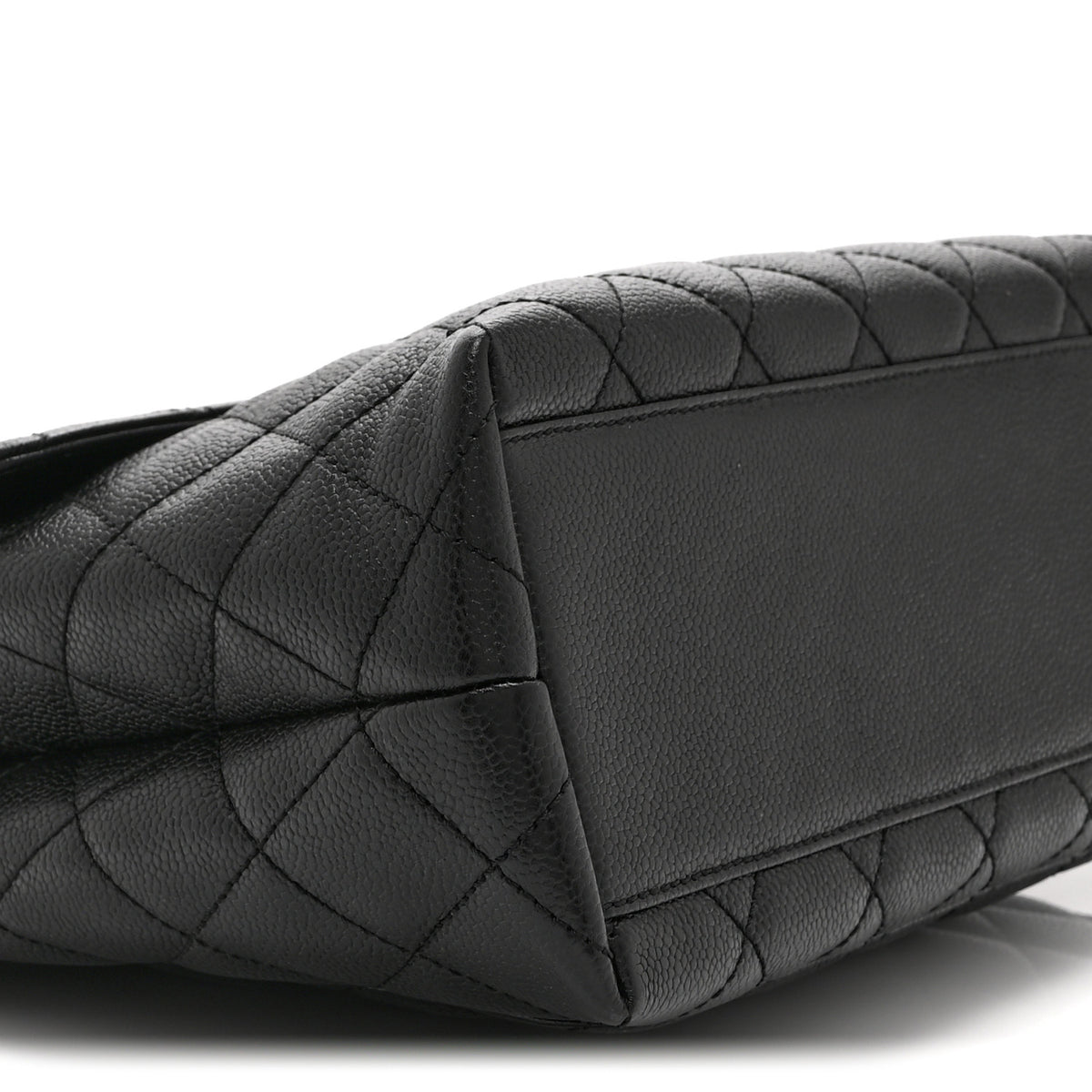Chanel Caviar Quilted Jumbo Kelly Flap Black 10 of 11