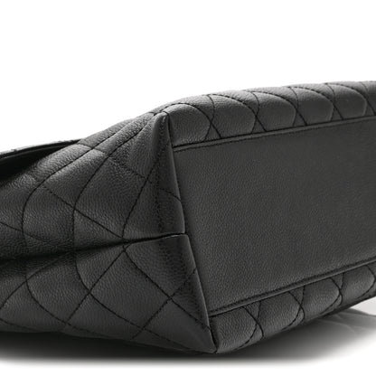 Chanel Caviar Quilted Jumbo Kelly Flap Black 10 of 11