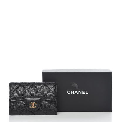 Chanel Caviar Quilted Flap Card Holder Black 9 of 9