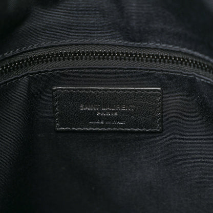 Saint Laurent Calfskin Crocodile Embossed Monogram Medium Niki Shopping Bag Black 6 of 9