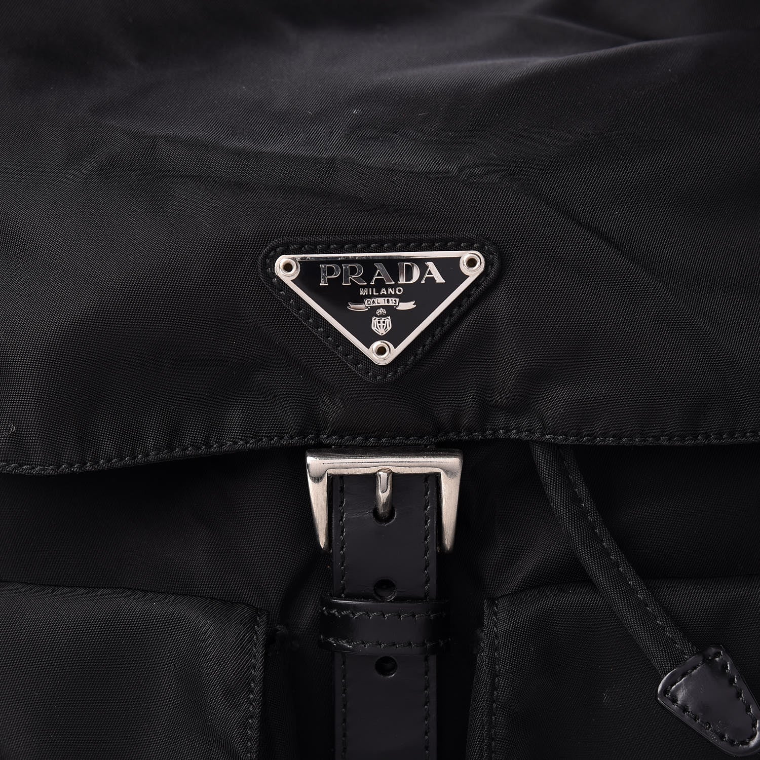 Prada Nylon Vela Medium Backpack Black 9 of 15