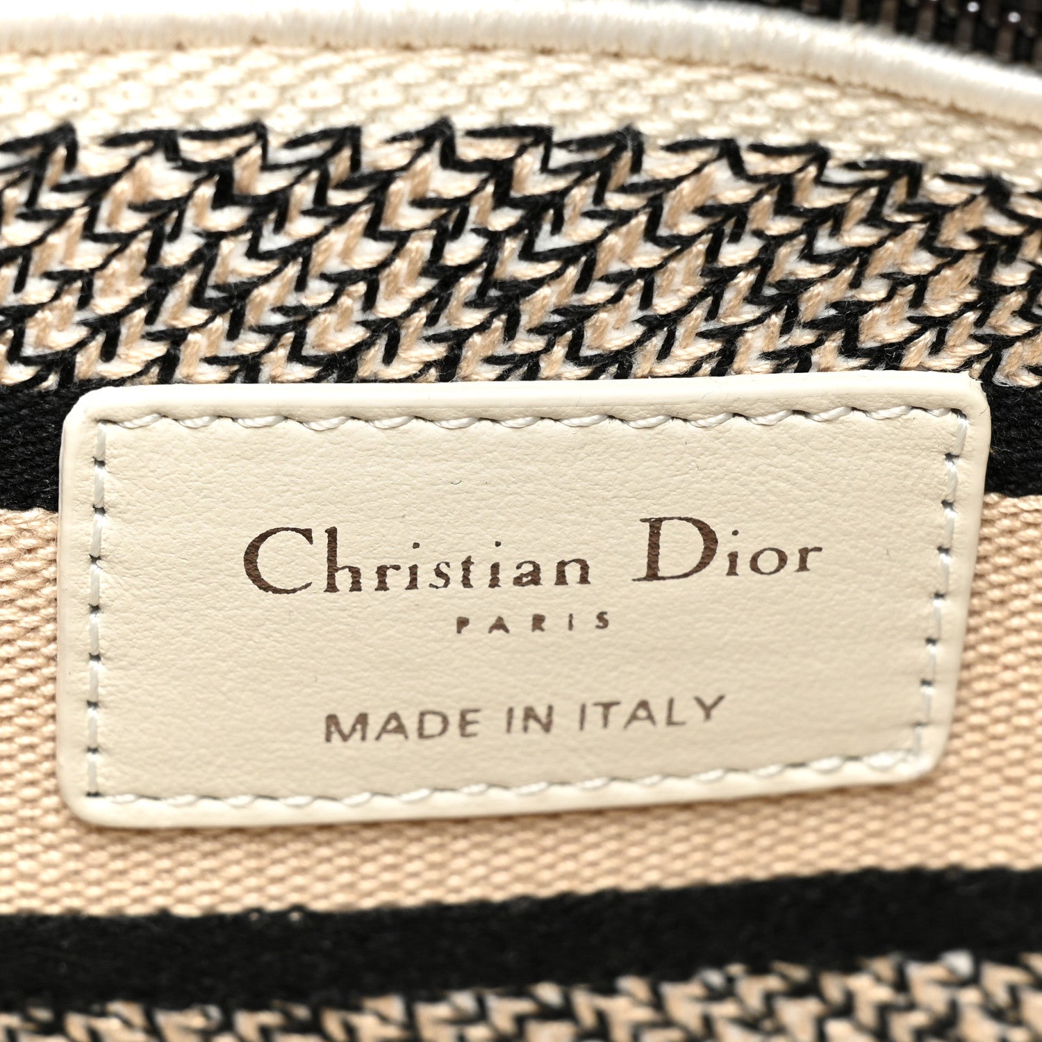 Christian Dior Canvas Embroidered Jardin D'Hive Medium Lady D-Lite Ecru Multicolor 6 of 9