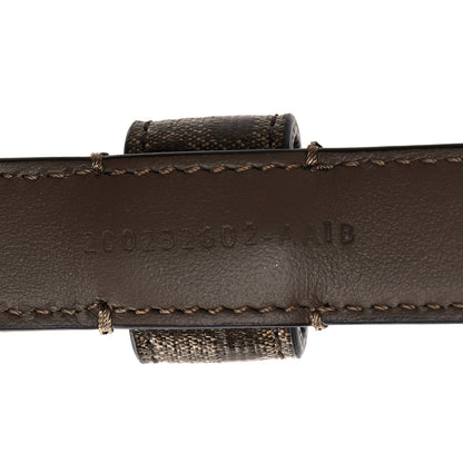 Fendi Glazed Fabric FF 1974 Belt Hip Belt Baguette Bag Mogano Panna 11 of 12