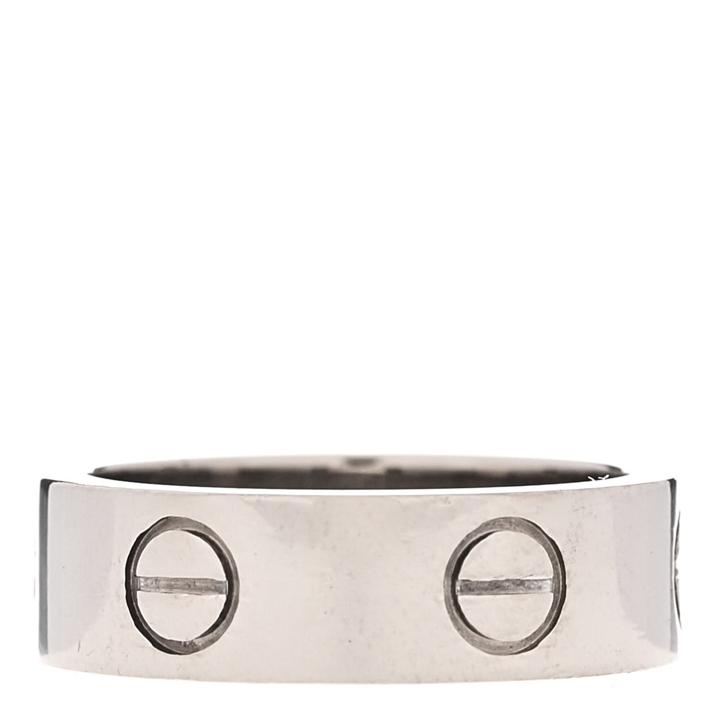 18K White Gold 5.5mm LOVE Ring 50 5.25