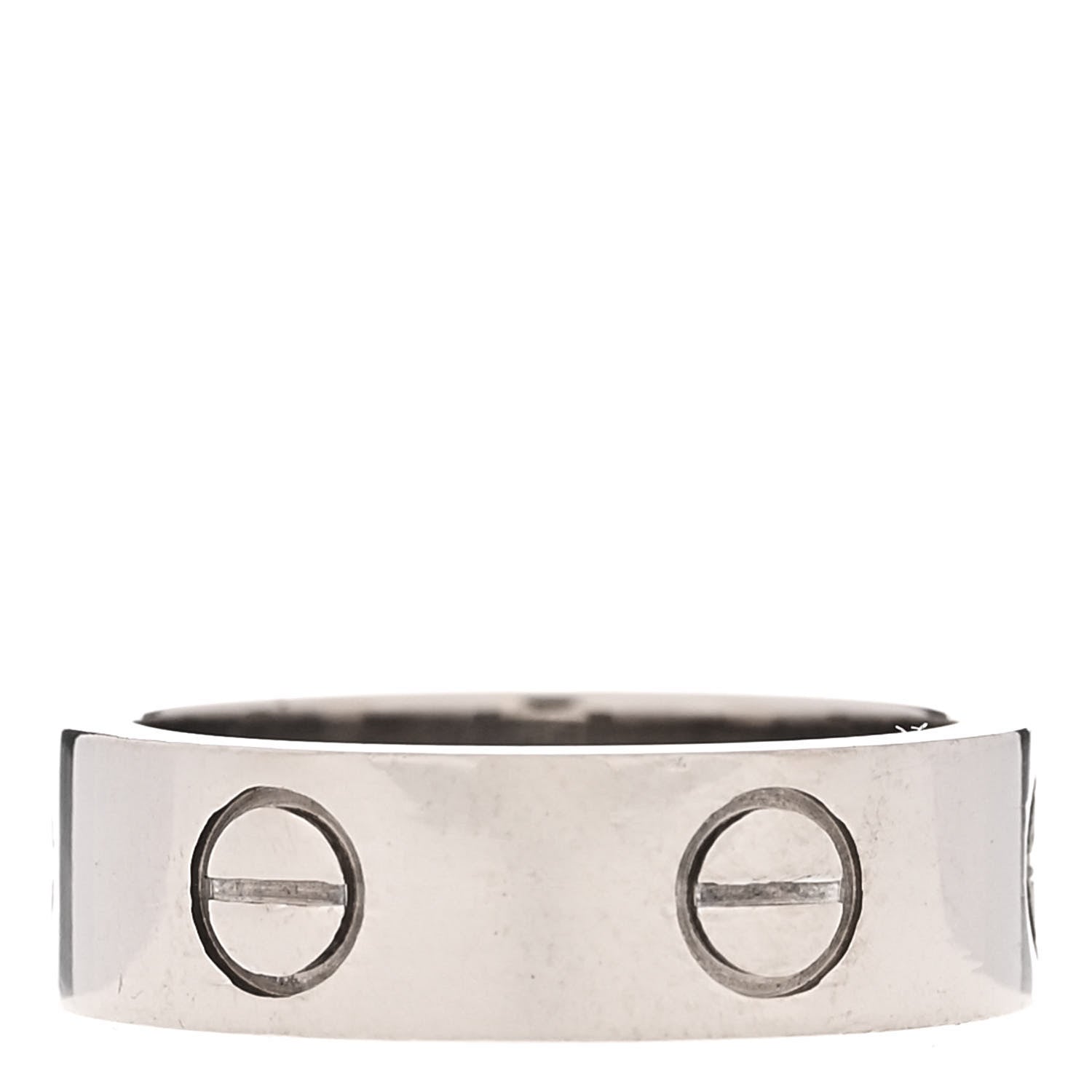 Cartier 18K White Gold 5.5mm LOVE Ring 50 5.25 3 of 4