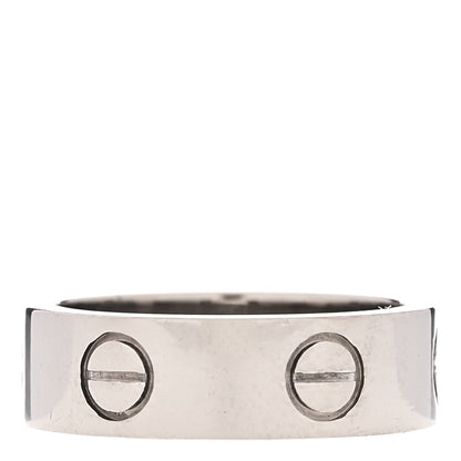 Cartier 18K White Gold 5.5mm LOVE Ring 50 5.25 3 of 4