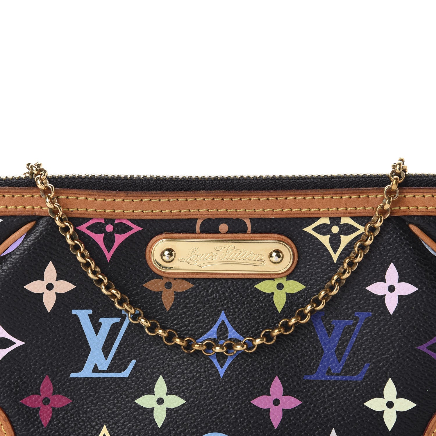 Louis Vuitton Monogram Multicolor Pochette Milla MM Black 10 of 10