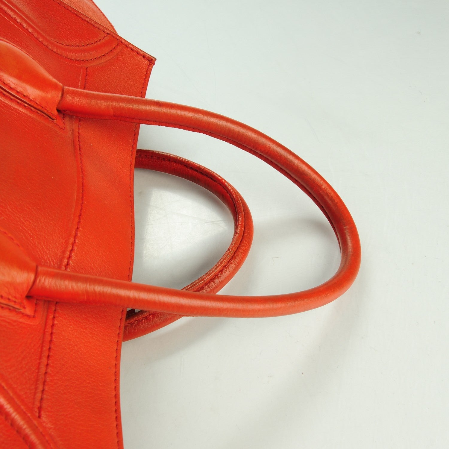 Celine Supple Calfskin Medium Phantom Luggage Orange 14 of 17