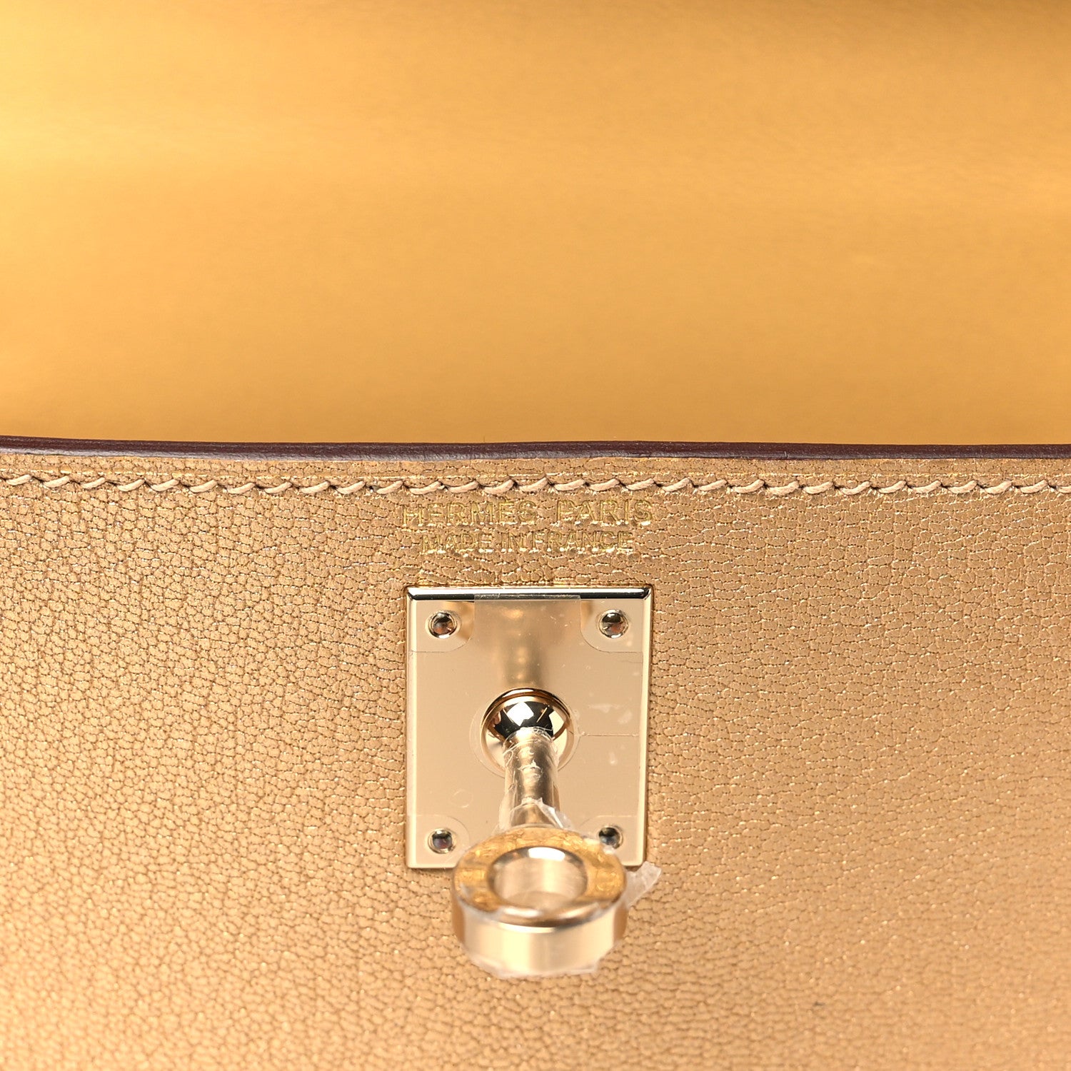 Hermes Metallic Chevre Chamkilight Mini Kelly Sellier 20 Dore 6 of 11