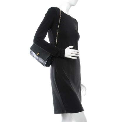 Chanel Lambskin Diagonal Quilted Small Single Flap Black 2 of 12