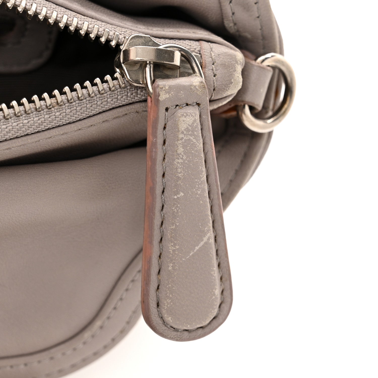 Christian Dior Lambskin Cannage Medium Granville Tote Grey 11 of 12